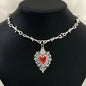 Barbed Wire Choker Necklace | Gothic Punk Thorns Chain for Women