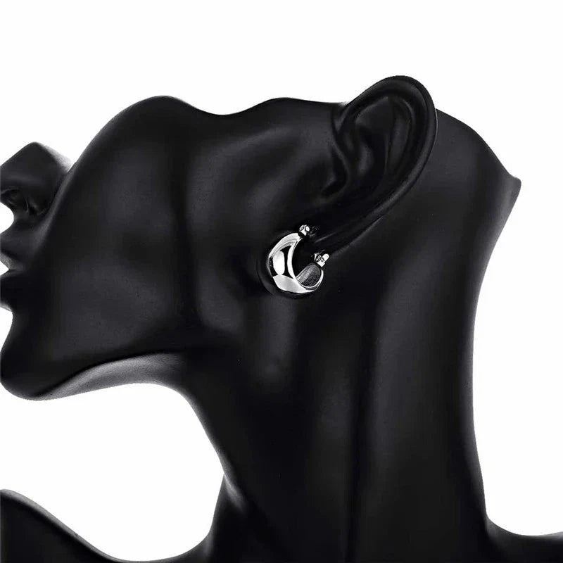 Fine 925 sterling silver earrings wedding high quality popular product fashion women party Earring Jewelry
