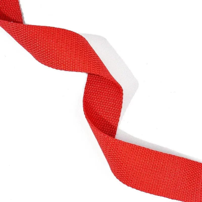 1.8m Cotton Yoga Strap with D-Ring Buckle | Adjustable Stretching Aid for Flexibility
