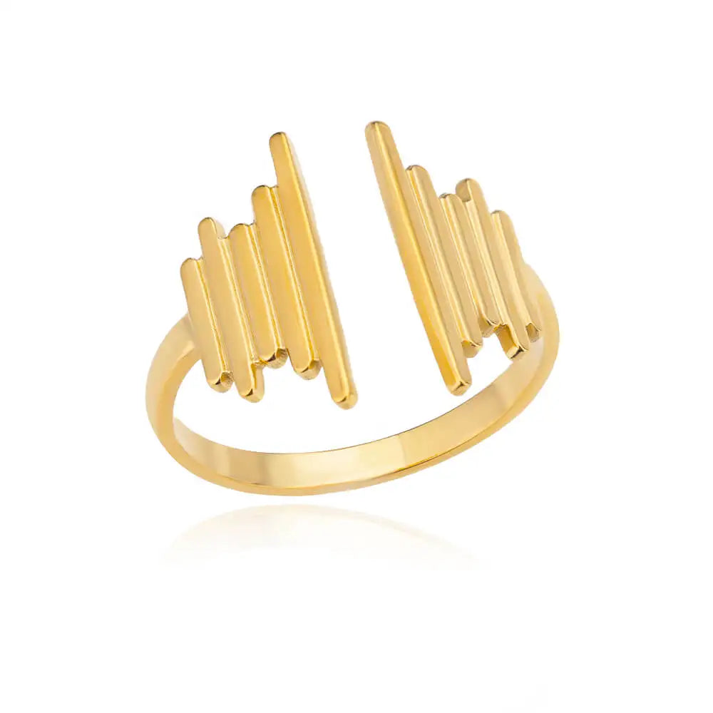 Cute Cat Claw Open Rings For Women Stainless Steel Gold Color Temperament Animal Finger Ring 2025 New Fashion Couple Jewelry