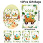 Tropical Hawaiian Party Tablecloth and Candy Bags Set | Flamingo Summer Decor