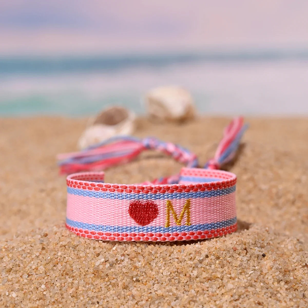 Handwoven Initial Letter Bracelet | Personalized Friendship Gift for Women