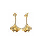 European New Cross Sunflower Gold Color Stud Earrings, Fit Women's Festival Exquisite Charm Jewelry Gifts  925 Silver