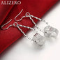 Fashion charms 925 Sterling Silver Net beads long Earrings for Women Pretty fashion party wedding Jewelry Holiday Gifts