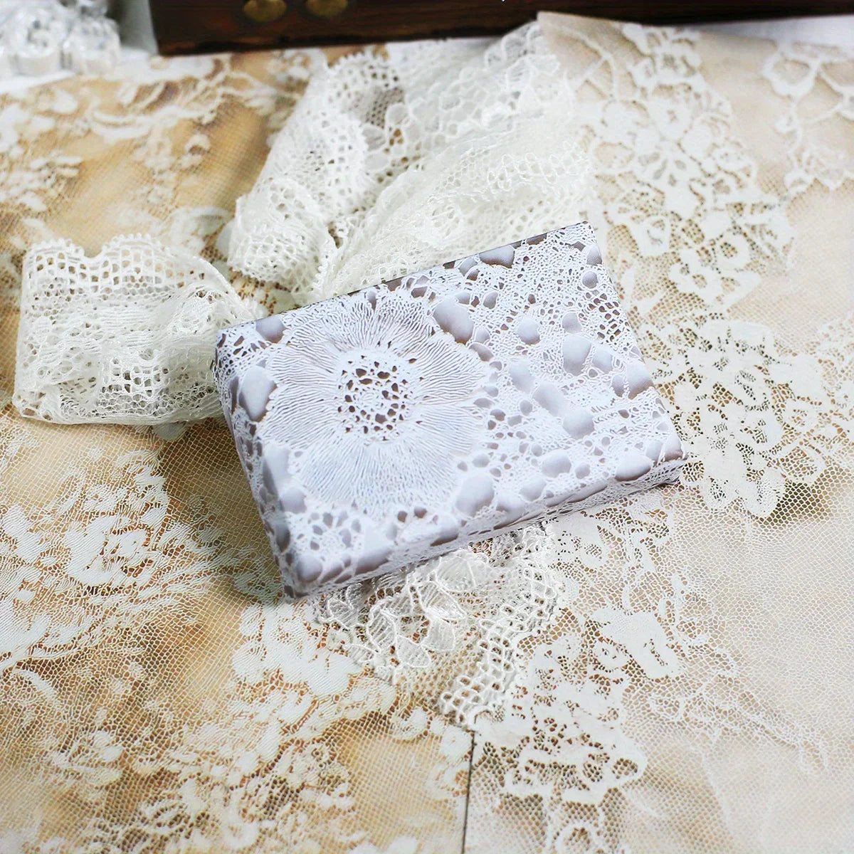 Vintage Lace Scrapbook Paper Set | 30 Sheets for Junk Journaling