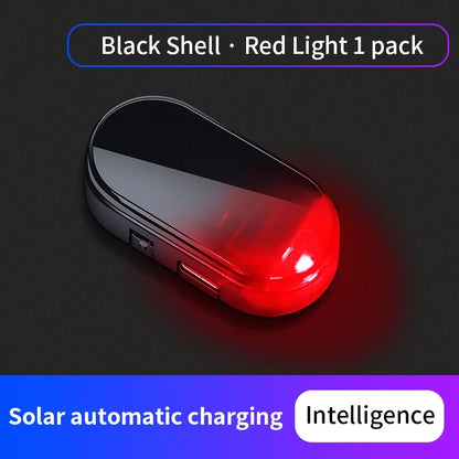 Solar Powered Car Warning Flashing Light | Interior LED Decorative Light