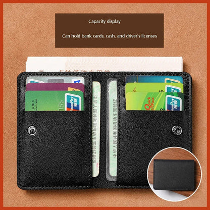 Mini Foldable Card Wallet | Unisex Soft Leather Driver's License Holder