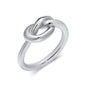 Love Knot Ring for Women, Stainless Steel Gold Plated Dainty Stacking Ring, Tiny Tie The Knot Statement Jewelry