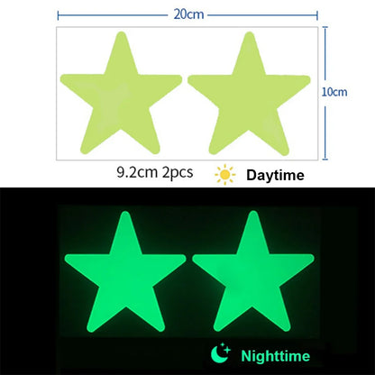 Glow In The Dark 3D Stars Moon Wall Stickers | Creative Luminous Room Decor