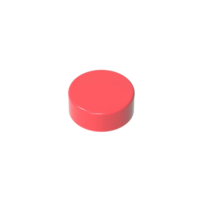 Gobricks GDS-612 Flat Tile 1x1 Round | Compatible Building Block