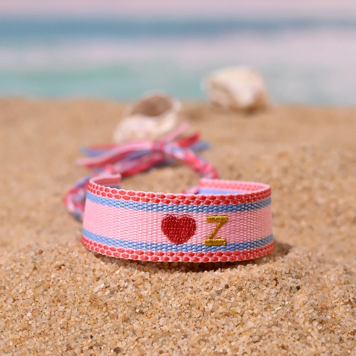 Handwoven Initial Letter Bracelet | Personalized Friendship Gift for Women