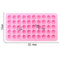55 Piece Small Heart Shaped Silicone Cake Mold | Heart Chocolate Pastry Molds for DIY Baking