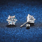 NeeTim 0.3-2CT Moissanite Stud Earrings For Women Screw Thread Ear Studs 925 Sterling Silver Wedding Jewelry Pass Diamond Test