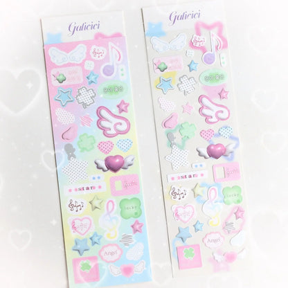 Sweet Animal Stickers | Sparkling Glitter Decals for Journaling and Scrapbooking