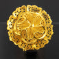 Ethiopia Arab Dubai Gold Plated Rings For Women Resizable 18K Gold Plated Jewelry For Wedding And Party Gifts