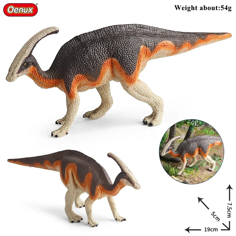 Oenux Jurassic Dinosaurs Action Figures Set | 5 Realistic PVC Models Collection Toy