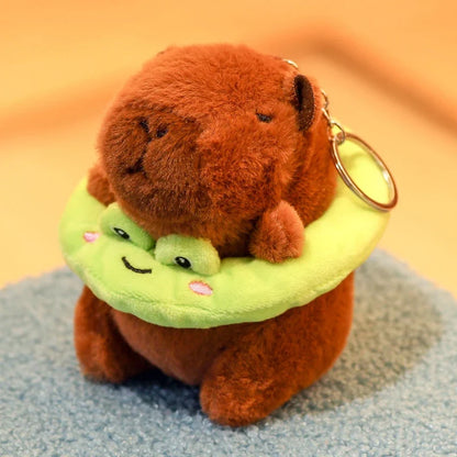 Capybara Plush Keychain | Cartoon Bag Pendant and Car Keyring