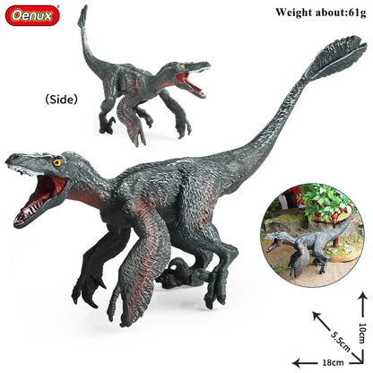 Oenux Jurassic Dinosaurs Action Figures Set | 5 Realistic PVC Models Collection Toy