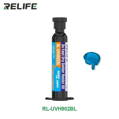 RELIFE RL-UVH902 3 Seconds Quick Drying Oil | UV Curing Solder Mask for PCB Repair