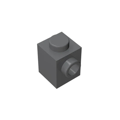 Gobricks GDS-635 BRICK 1X1 W. 1 KNOB | Single Side Bump Building Block Compatible with Lego 87087