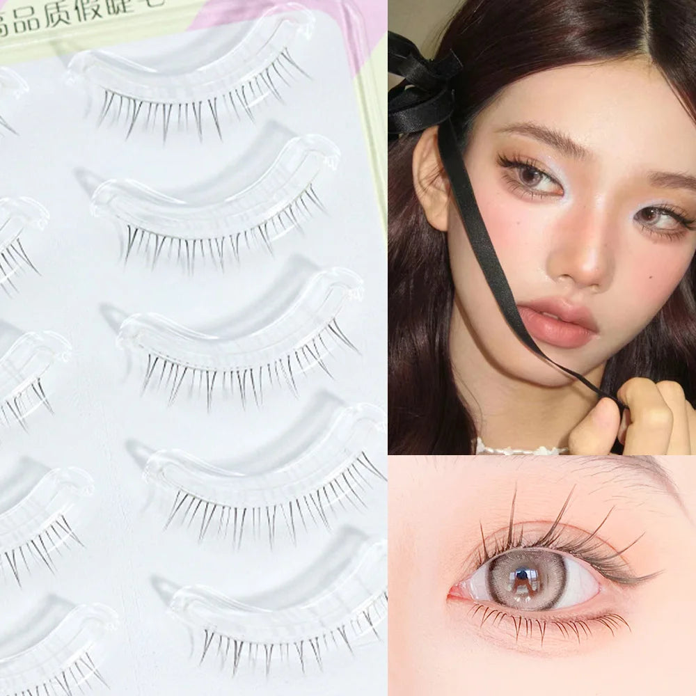 Menglu Natural Short Lower Lashes | Hand-Painted Style Fake Eyelashes