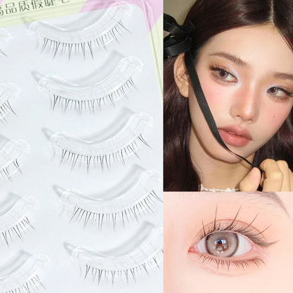 Menglu Natural Short Lower Lashes | Hand-Painted Style Fake Eyelashes