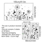 2pcs Dandelion Wall Sticker Set | Self-Adhesive Wall Decor for Bedroom Living Room