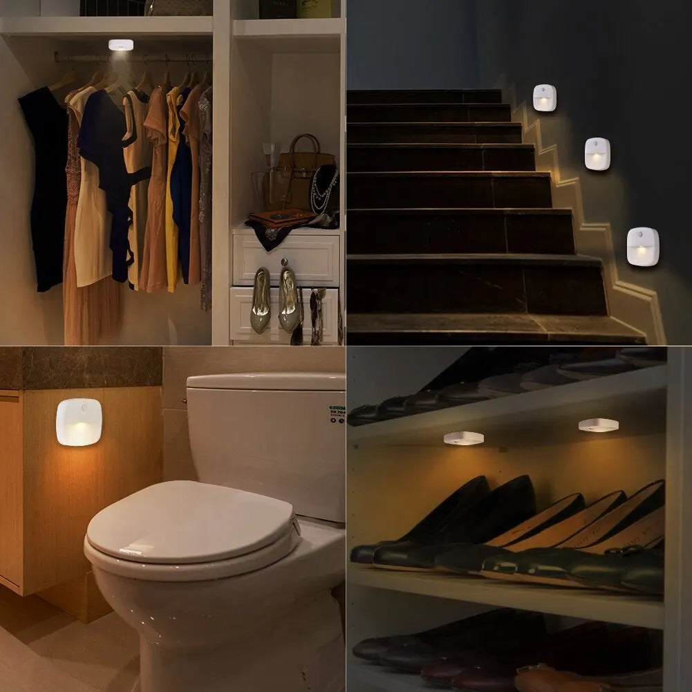 LED Night Light with Motion Sensor | Smart Plug-In Wall Lamp for Hallway, Stair, Kitchen, Bedroom