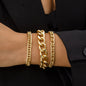 Hip Hop Thick Link Chain Bracelet Women's CCB Material