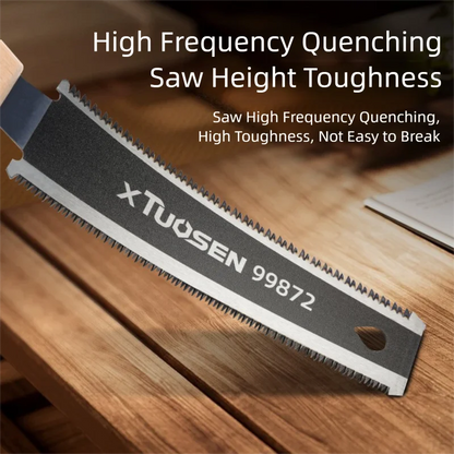 6-inch Double-sided Hand Saw | Flexible Flush Cutting Tool for Woodworking