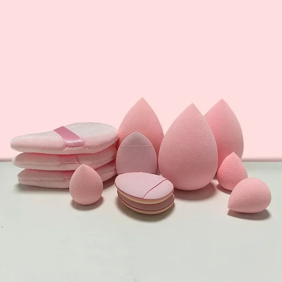 12pcs Makeup Sponge Set | Velvet Triangle Powder Puff for Foundation
