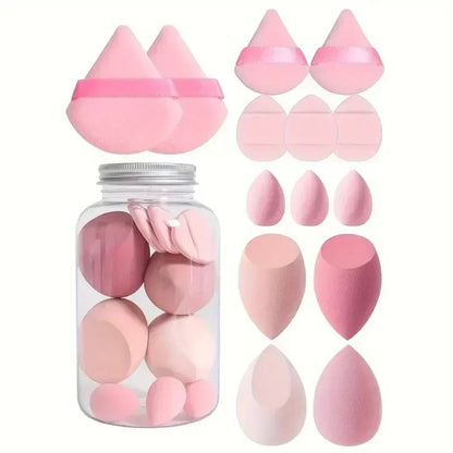 12/14Pcs Makeup Sponge Set | Latex-Free Beauty Blender Kit
