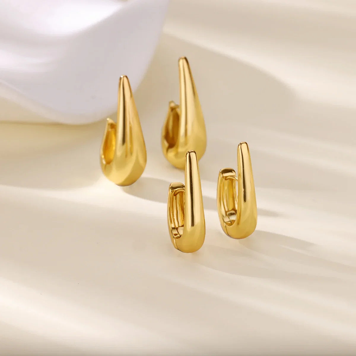 Elegant Square Earrings for Women Girls Stainless Steel Hoop Earrings Luxury Wedding Engagement Aesthetic Jewerly aretes
