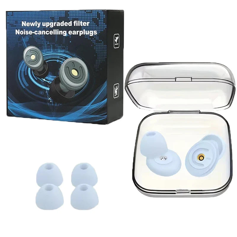 Silicone Ear Plugs for Noise Reduction | Reusable Sleeping Earplugs