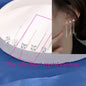 Ventfille 925 Sterling Silver Star Drop Earrings for Women | Simple Tassel Chain Office Jewelry