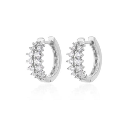 Zircon Pendientes Earring For Women Stainless Steel Hoop Piercing Earring Trending 2024 New Jewerly aretes de mujer bijoux femme
