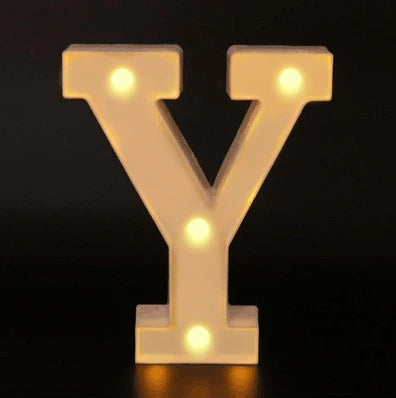 16cm Letter LED Night Light | Alphabet Luminous Decorative Lamp for Party
