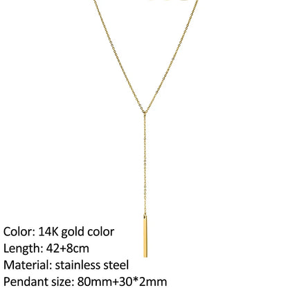 SUNIBI Fashion Stainless Steel Necklace for Woman Personality Infinity Cross Pendant Gold Color Necklaces on Neck Women Jewelry