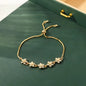 Fashion 316L Stainless Steel Love Heart Bracelet for Women Tiny Gold-Plated Clavicle Chain Girl Wedding Party Charm Jewelry Gift