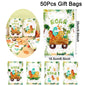 Tropical Hawaiian Party Tablecloth and Candy Bags Set | Flamingo Summer Decor
