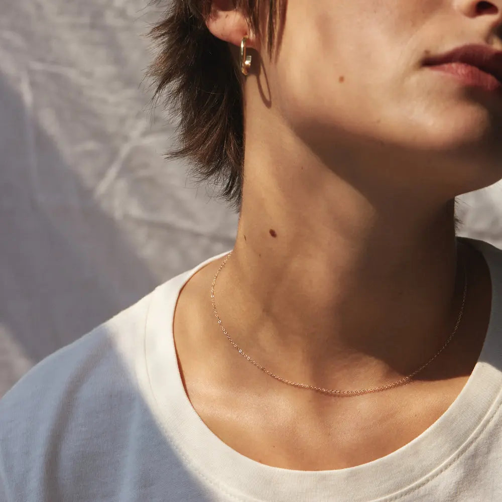 Fine Chain Necklace Stainless Steel Gold Color Pendants Short Long Statement Women Colar Gift Stainless Steel Jewelry Wholesale