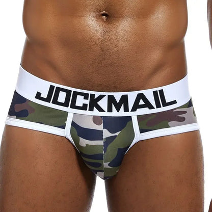 JOCKMAIL 5 Value Package/Lot print Camouflage Mens Underwear Briefs calzoncillos hombre slips Cueca Gay Underwear Male Panties