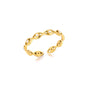 Elegant Stainless Steel Big Bloom Flower Rings For Women Gold Color Sun Starfish Open Ring Finger Jewelry Wedding Her Gift Punk