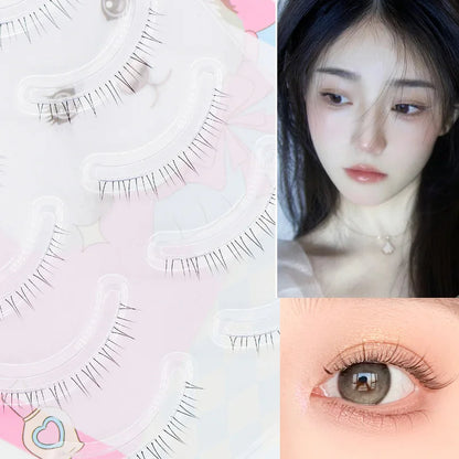 Menglu Natural Short Lower Lashes | Hand-Painted Style Fake Eyelashes