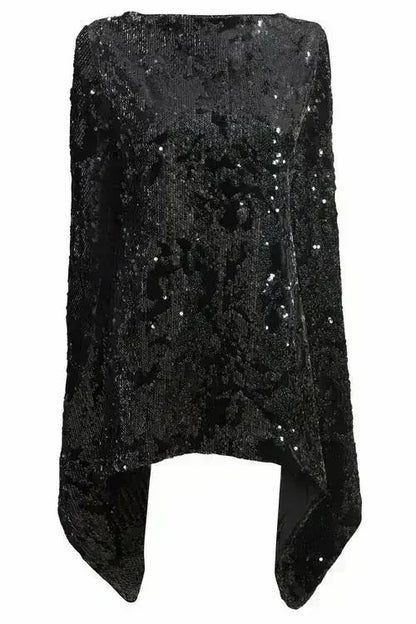 Sparkly Brown Tie Back Top