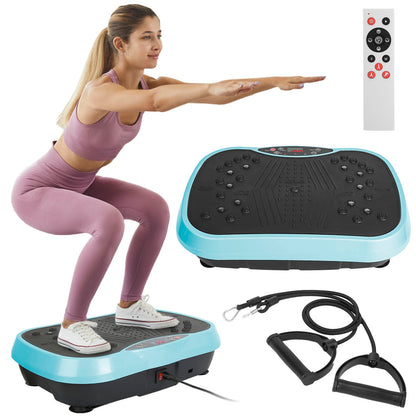 Vibration Exercise Machine With 2 Resistance Bands