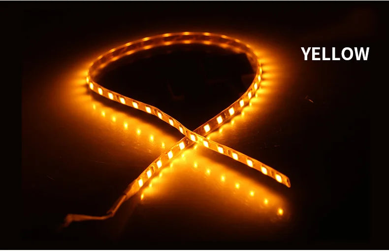 2PCS Car LED Strip Lights 45cm 1210 45SMD | Waterproof Auto Atmosphere Decorative Lamp