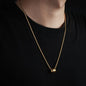 Stainless Steel Personalized Cylindrical Small Waist Necklace Simple And Casual Style Collarbone Chain Versatile Accessories