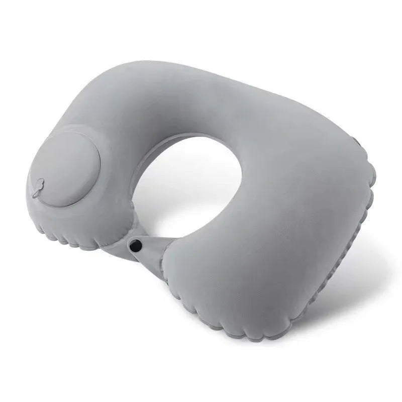 U-Shape Inflatable Travel Pillow | Portable Neck Support for Flight and Commute