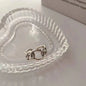 925 Sterling Silver Finger Rings New Fashion Creative Cross Hollow Chain Geometric Party Jewelry Gifts